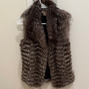 Couture Micheal Kors Collection Runway Fox Fur Vest Size XS
